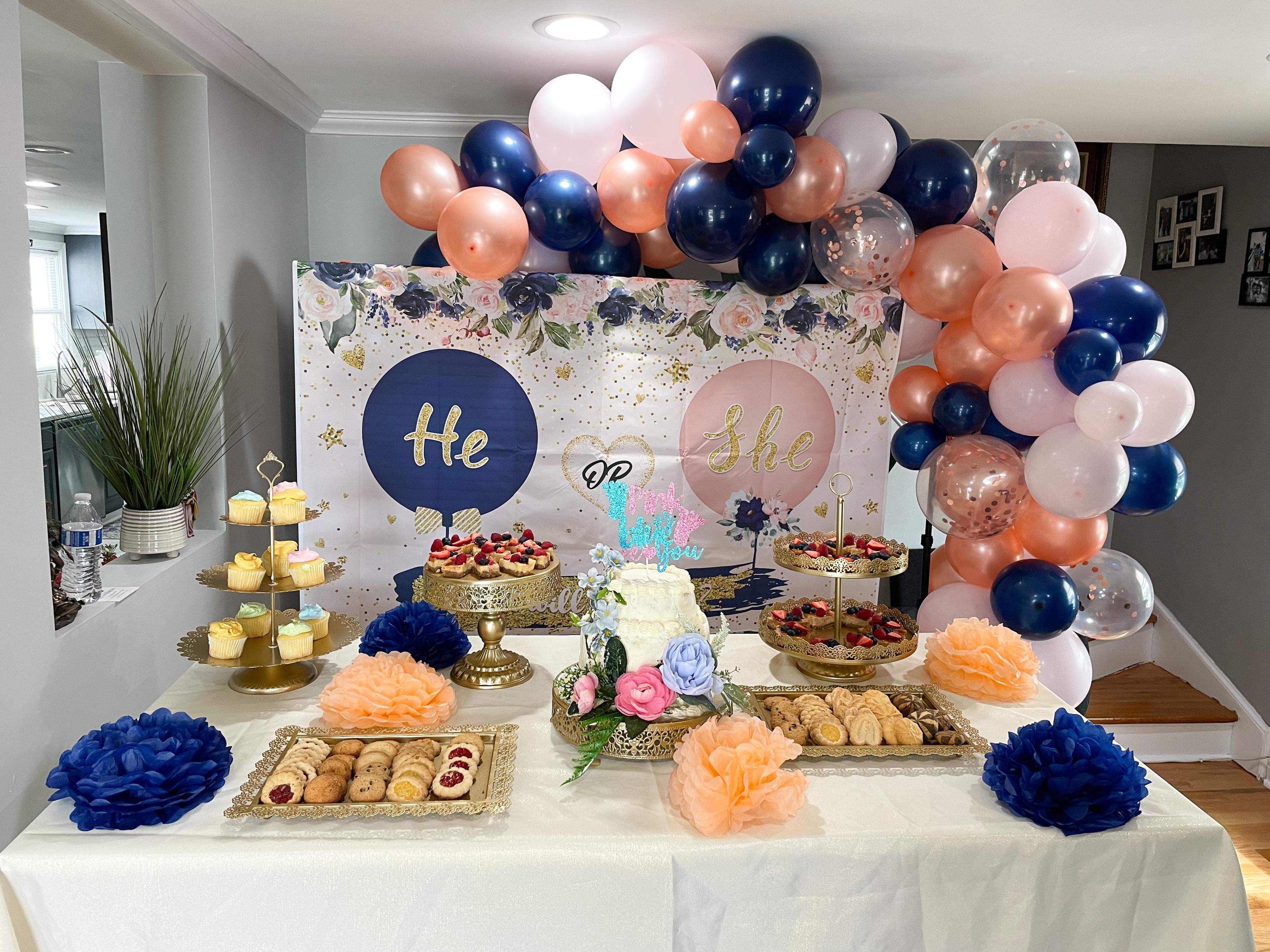 Gender reveal setup
